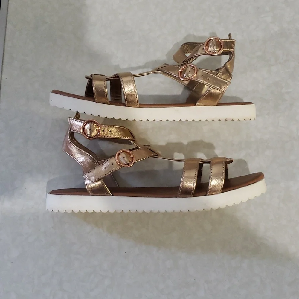 Girls sandals- rose gold-‎ size 3